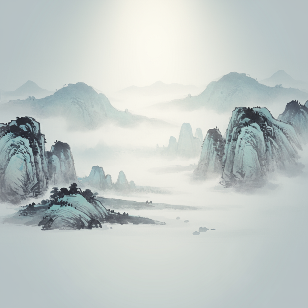 Traditional Chinese landscape representing our philosophy